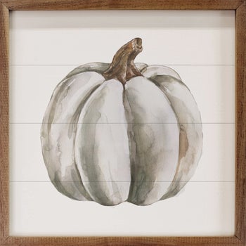 Watercolor White Pumpkin